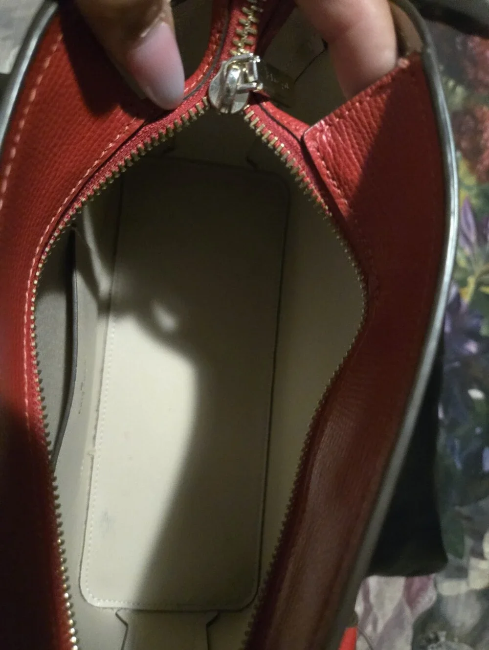 kate spade red pebbled leather satchel